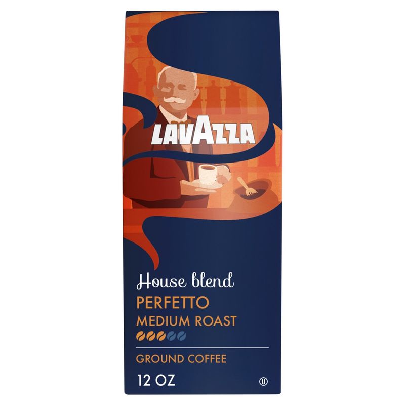 Lavazza House Blend Perfetto Medium Roast Ground Coffee, 12 oz