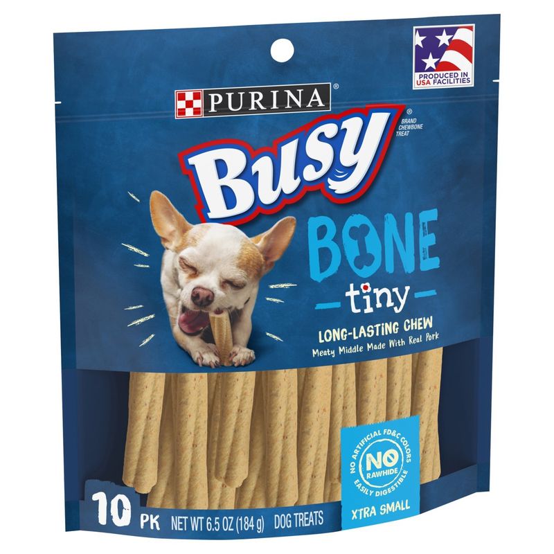 Purina Busy Bone Tiny Xtra Small Dog Treats, 10 count, 6.5 oz