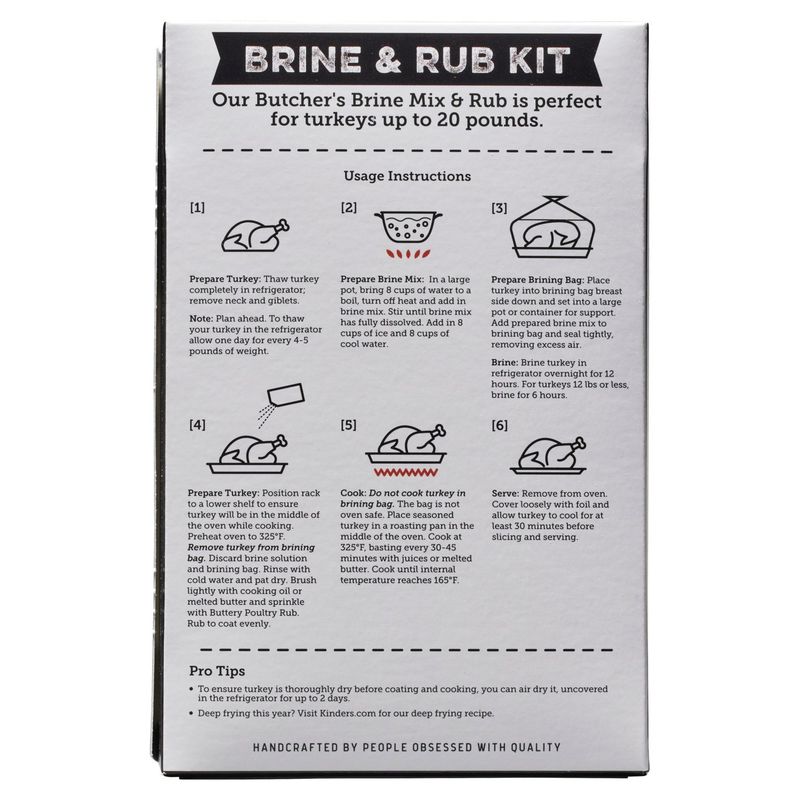 Kinder's Butcher's Brine and Rub Kit, 11.25 oz