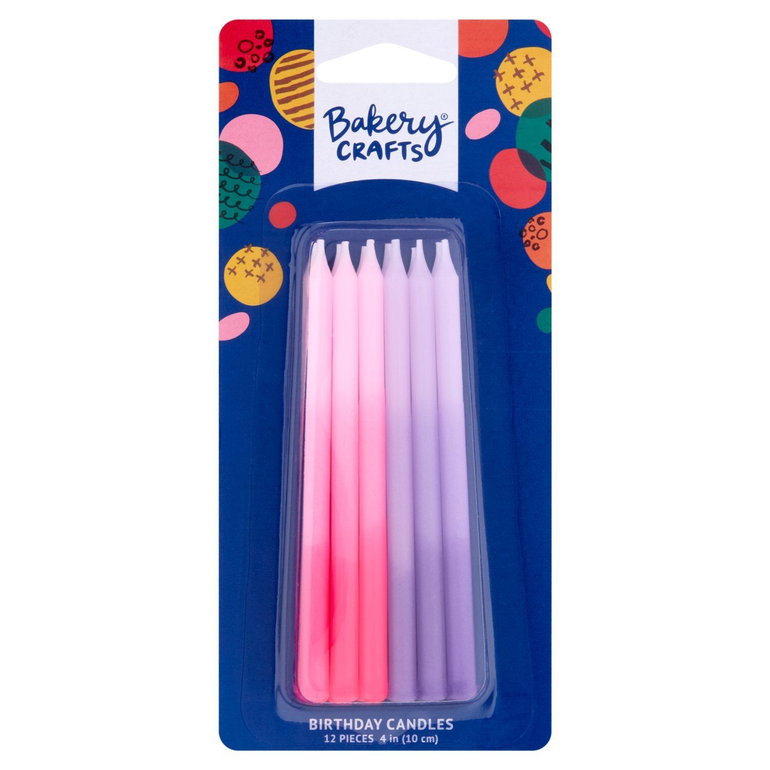 Bakery Crafts 4 in Birthday Candles, 12 count