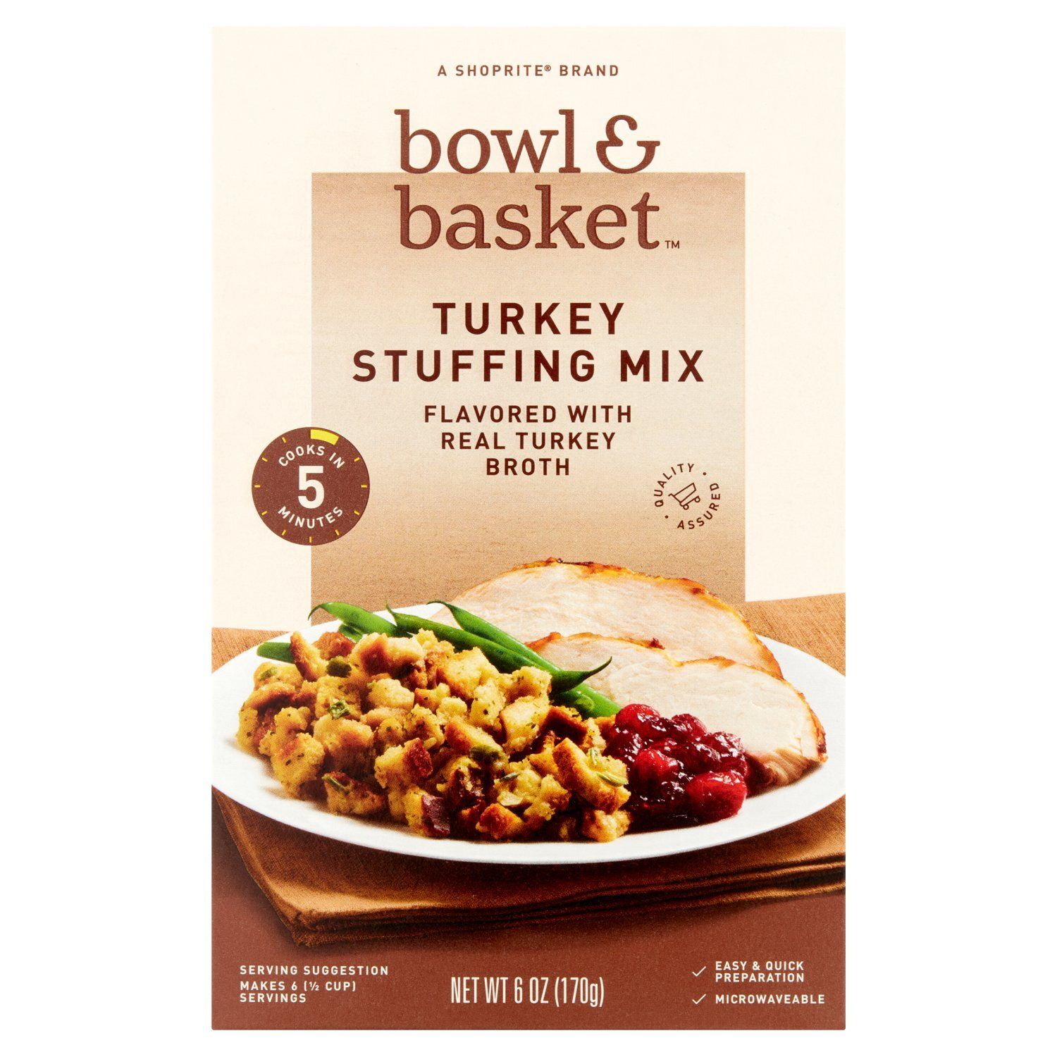 Bowl &amp; Basket Turkey Stuffing Mix, 6 oz