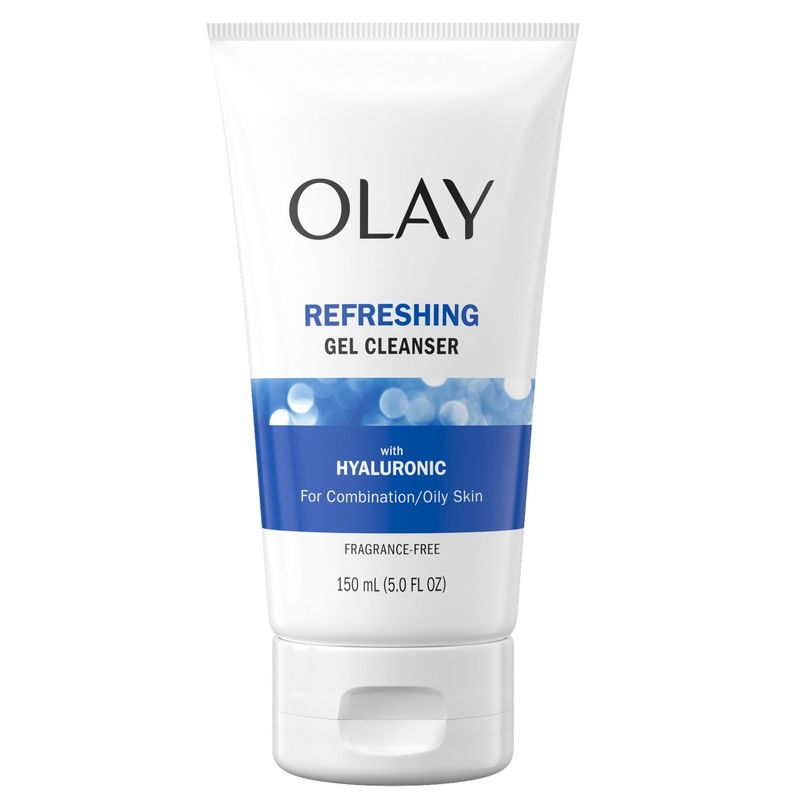 Olay Regenerist Hyaluronic + Peptide 24 Face Wash, Fragrance-Free, 5.0 oz