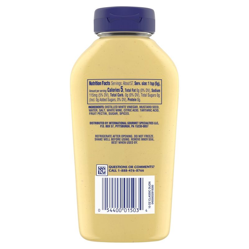 Grey Poupon Dijon Mustard, 10 oz