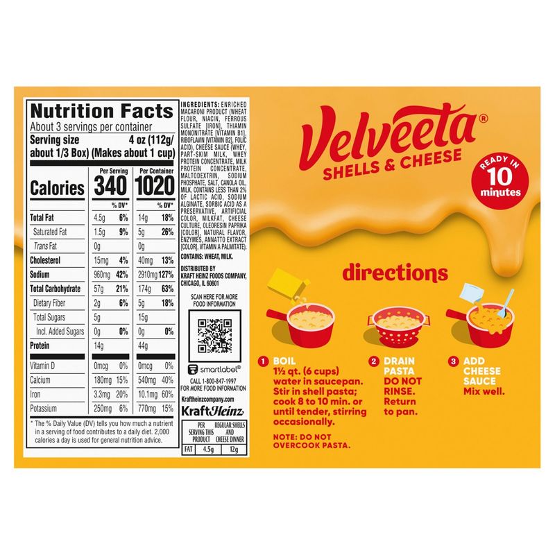 Velveeta Shell Pasta &amp; Cheese Sauce, 12 oz