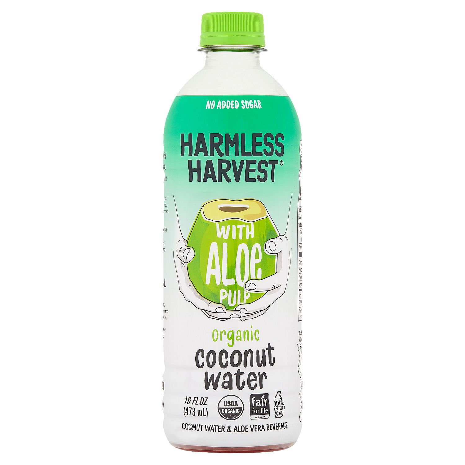 Harmless Harvest Organic Coconut Water with Aloe Pulp, 16 fl oz