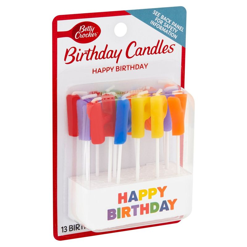 Betty Crocker Happy Birthday Candles, 13 count