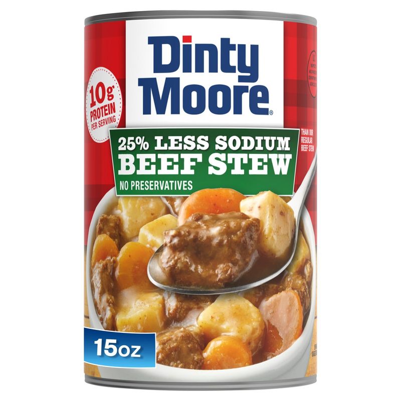 Dinty Moore 25% Less Sodium Beef Stew, 15 oz