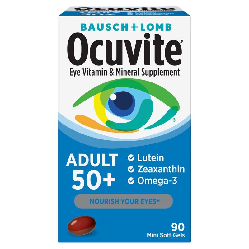 Bausch + Lomb Ocuvite Eye Vitamin &amp; Mineral Supplement, Adult 50+, 90 count