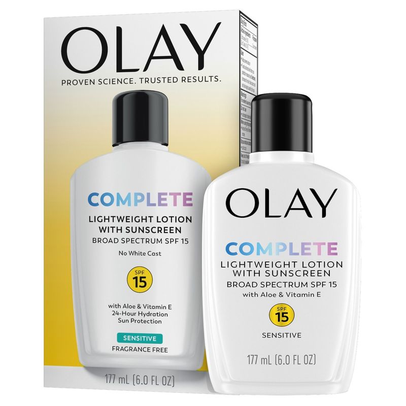 Olay Complete Lotion Moisturizer with SPF 15 Sensitive, 6.0 oz