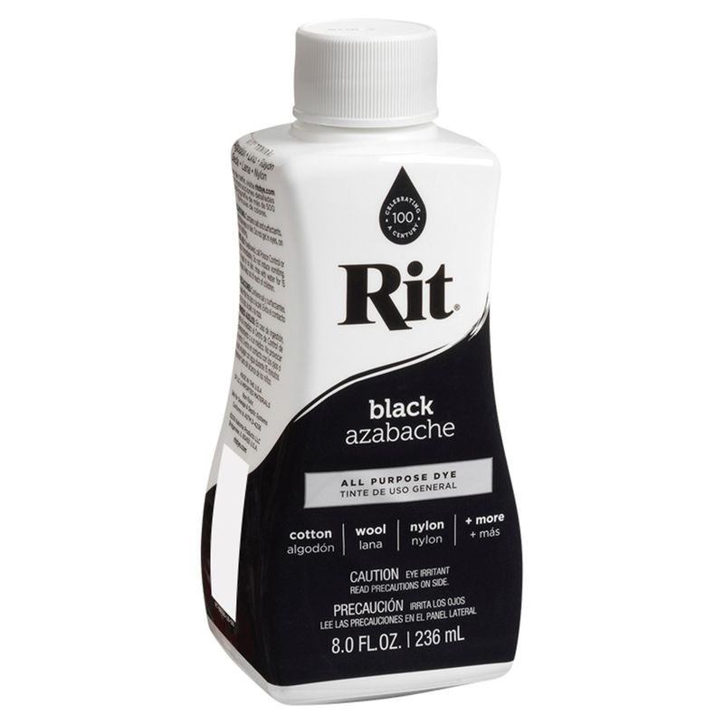 Rit Black All Purpose Dye, 8.0 fl oz