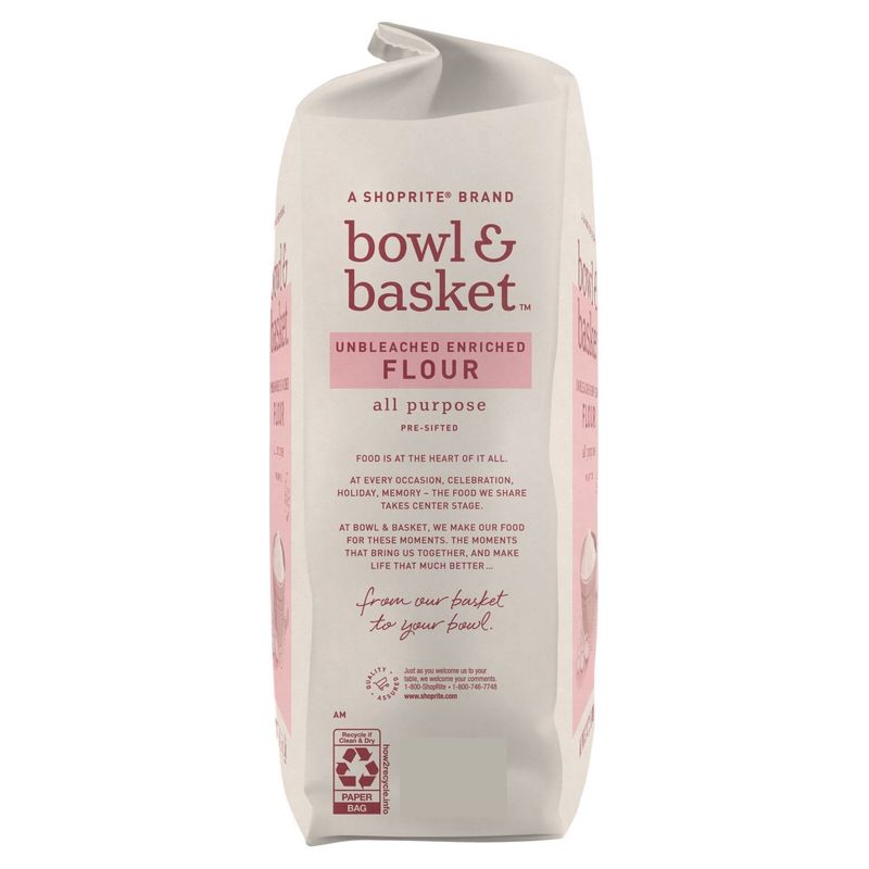 Bowl &amp; Basket Pre-Sifted Unbleached Enriched All Purpose Flour, 5 lb