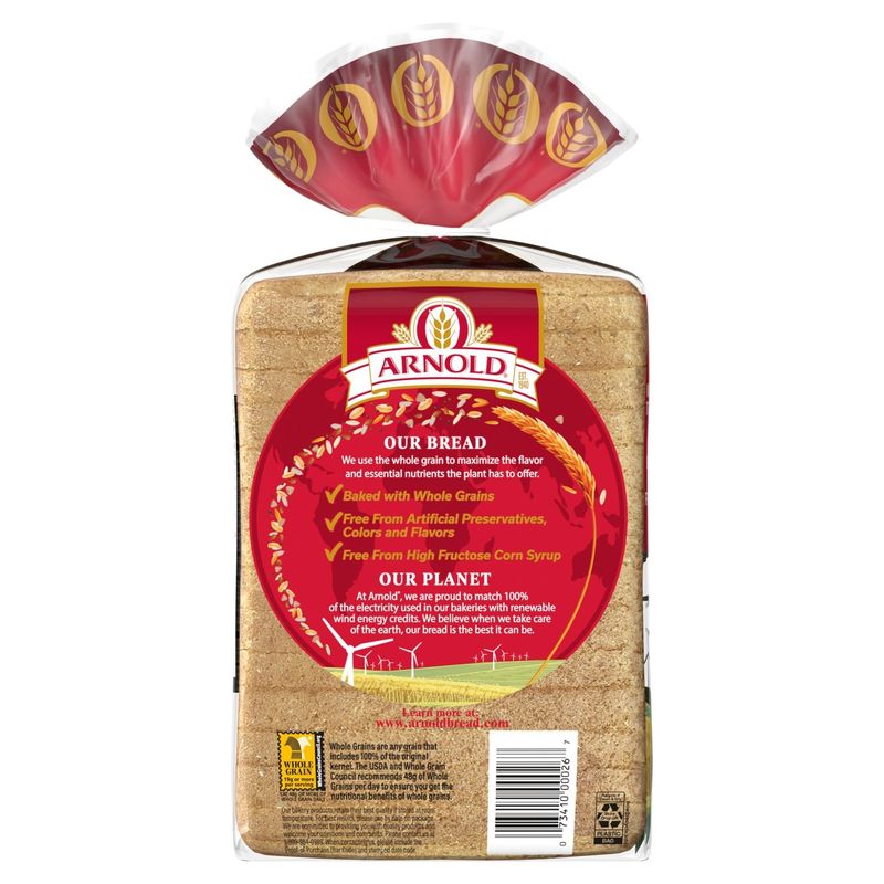 Arnold Whole Grains 12 Grains and Seeds Bread, 1 lb 8 oz