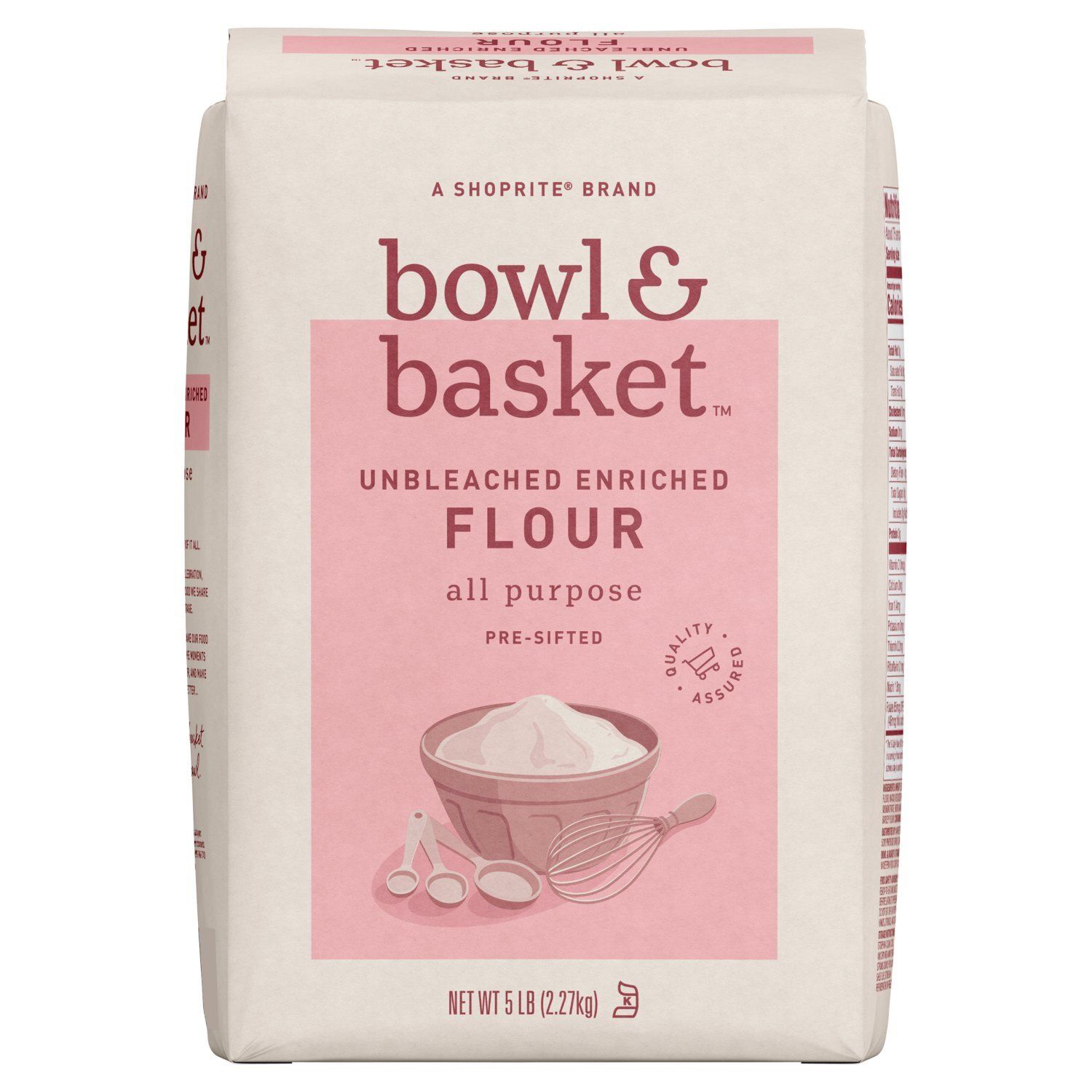 Bowl &amp; Basket Pre-Sifted Unbleached Enriched All Purpose Flour, 5 lb