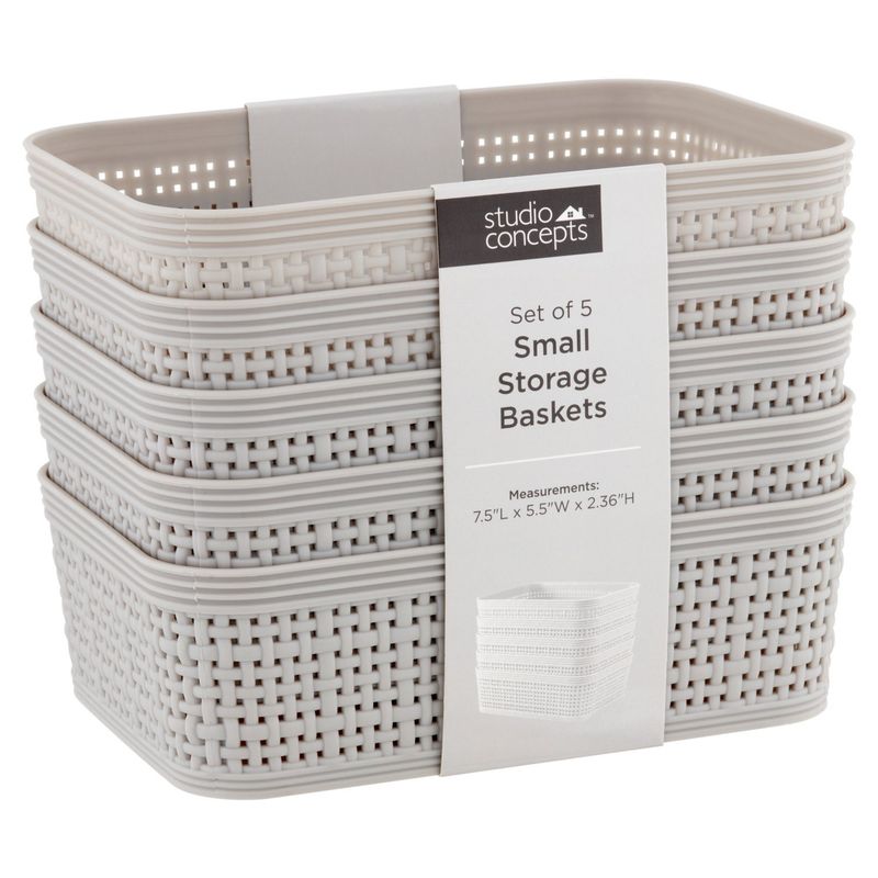 Studio Concepts Set of 5 Small Storage Baskets