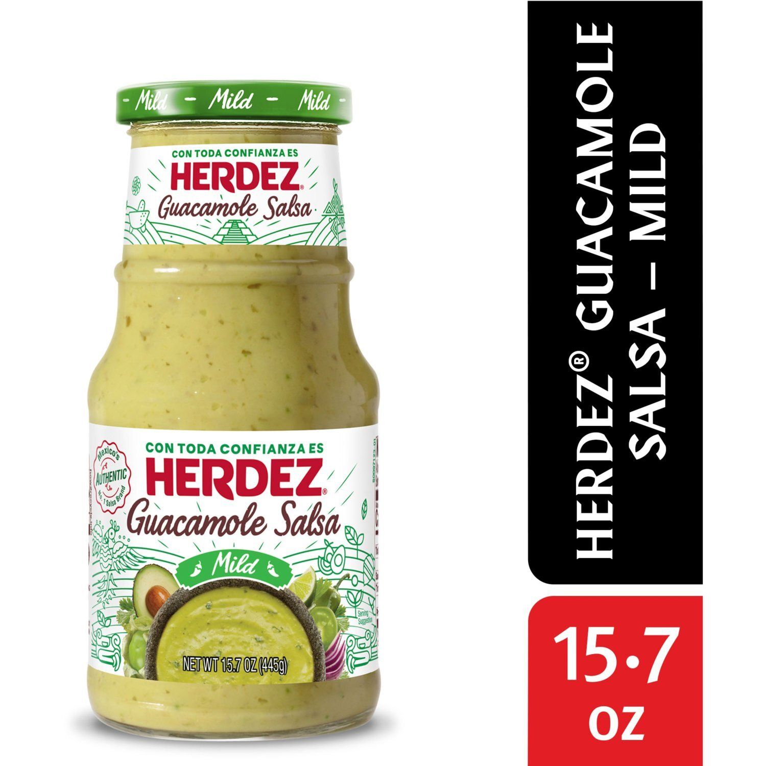 Herdez Mild Guacamole Salsa, 15.7 oz