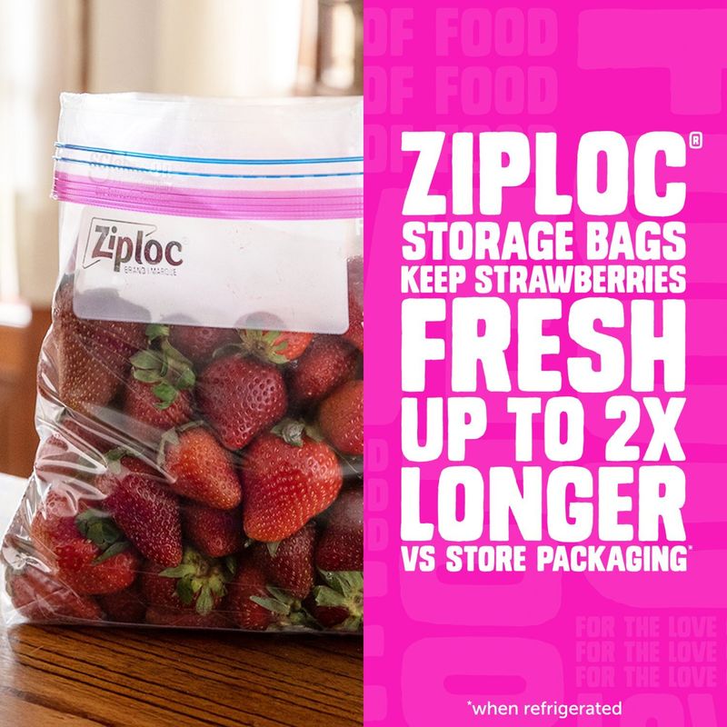 Ziploc Brand Storage Quart Seal Top Bags, 48 count