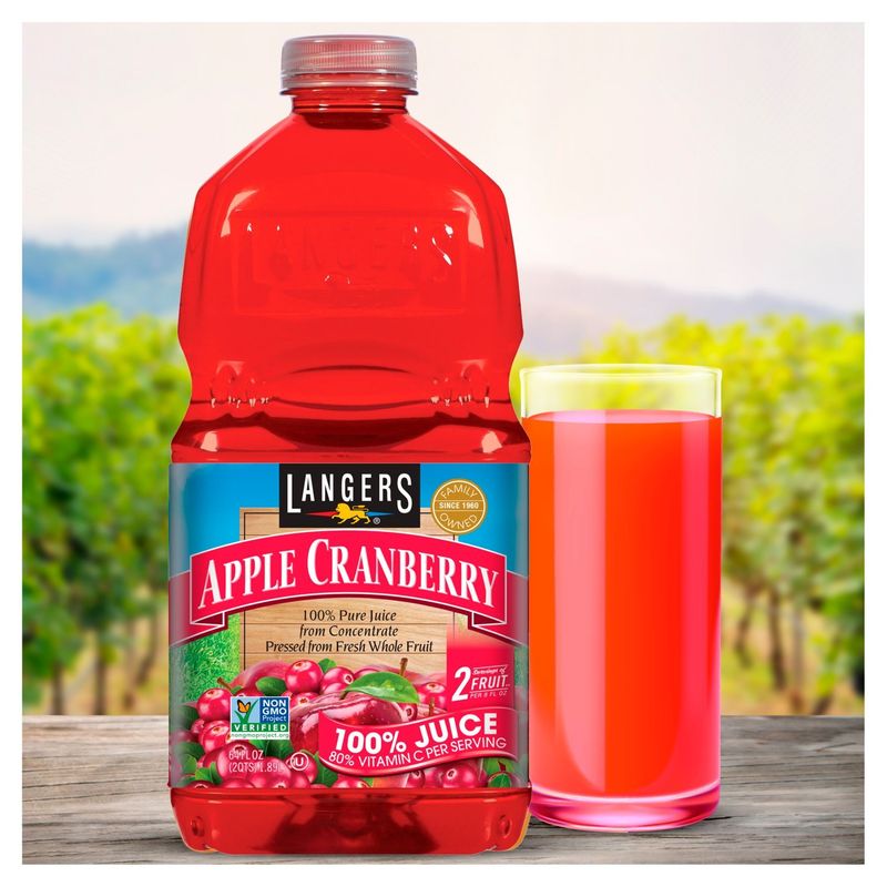 Langers Apple Cranberry 100% Juice, 64 oz