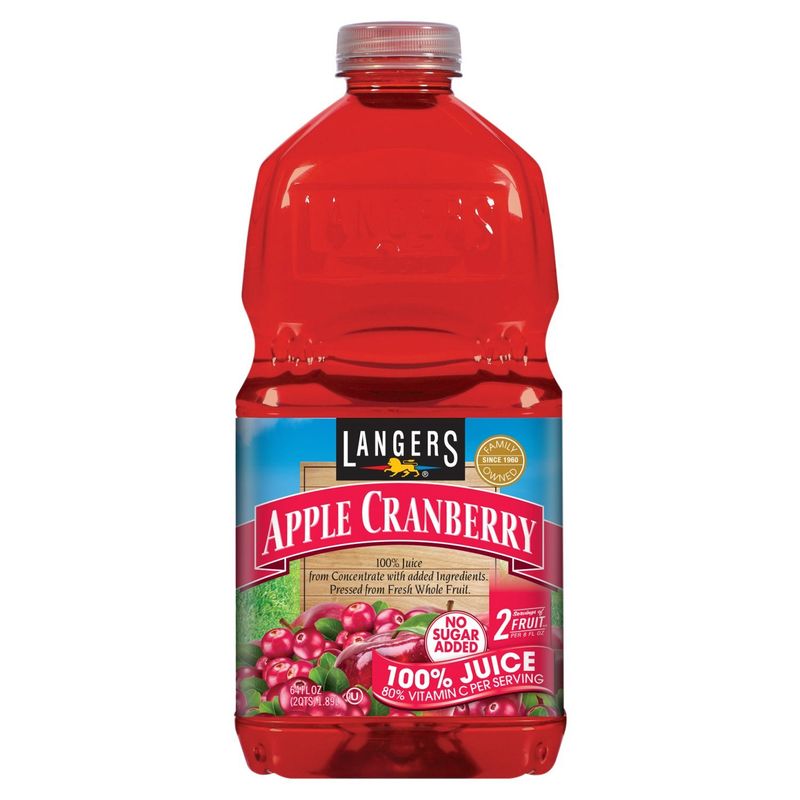 Langers Apple Cranberry 100% Juice, 64 oz