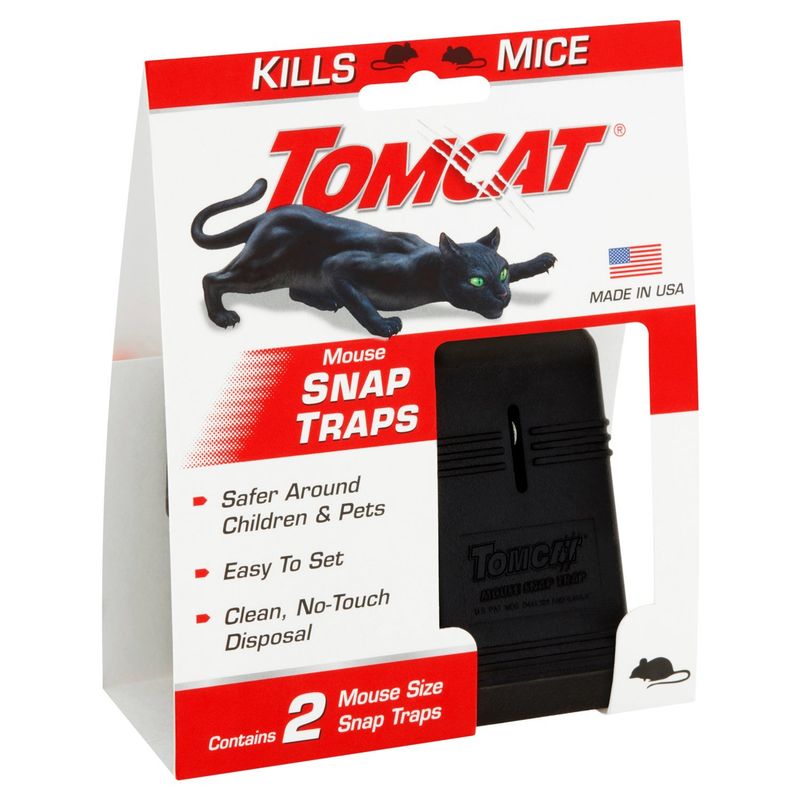 Tomcat Mouse Snap Traps, 2 count