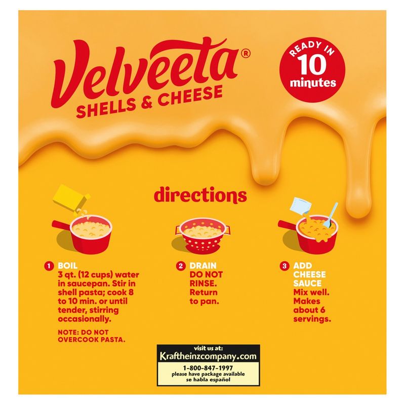 Velveeta Original Shell Pasta &amp; Cheese Sauce Family Size, 24 oz