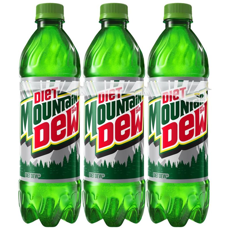 Mountain Dew Diet Soda Citrus 16.9 Fl Oz, 6 Count