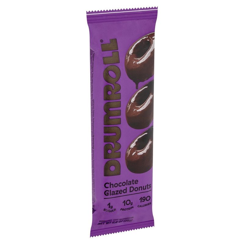 Drumroll Chocolate Glazed Donuts, 2.6 oz