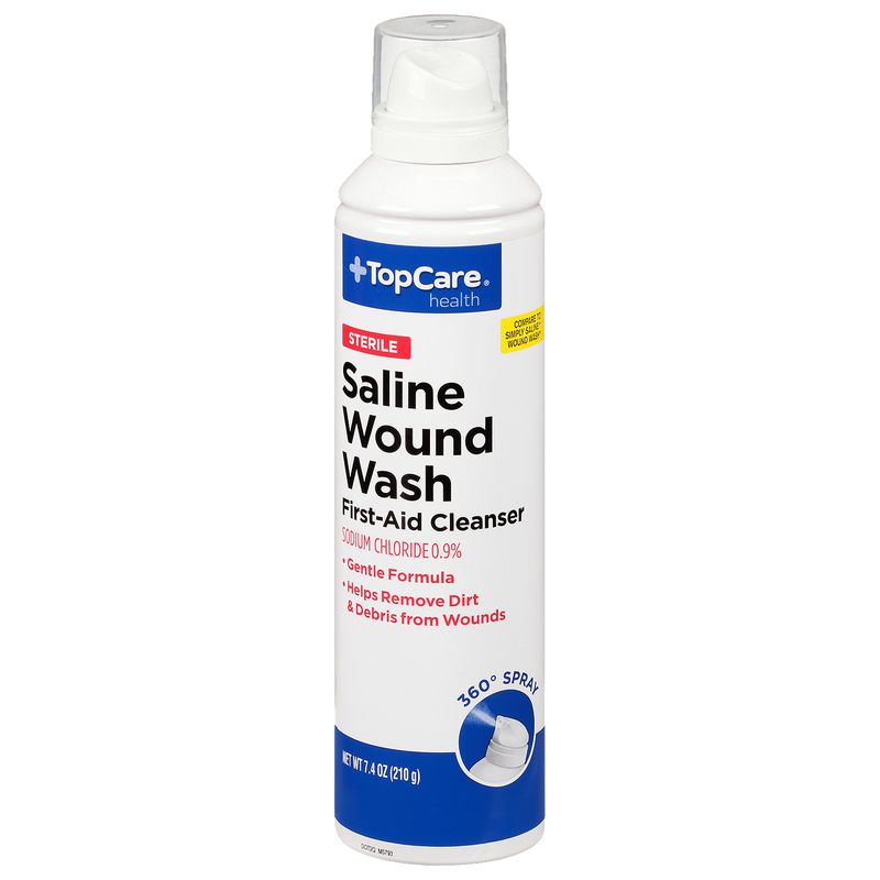 TopCare Sterile Saline Wound Wash, 7.1 oz