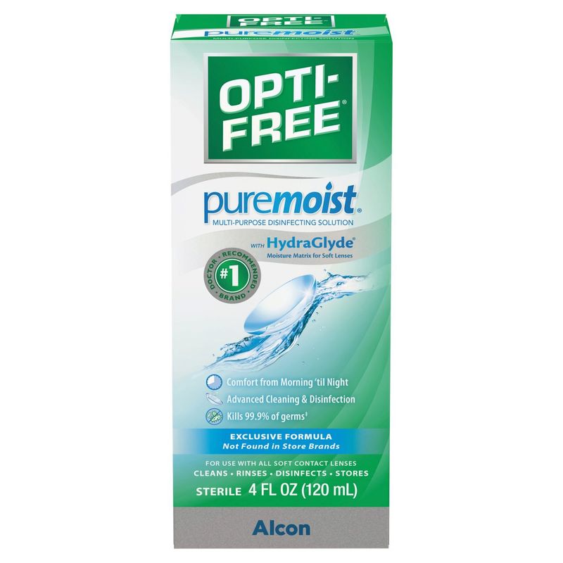 Opti-Free Puremoist Multi-Purpose Disinfecting Solution, 4 fl oz