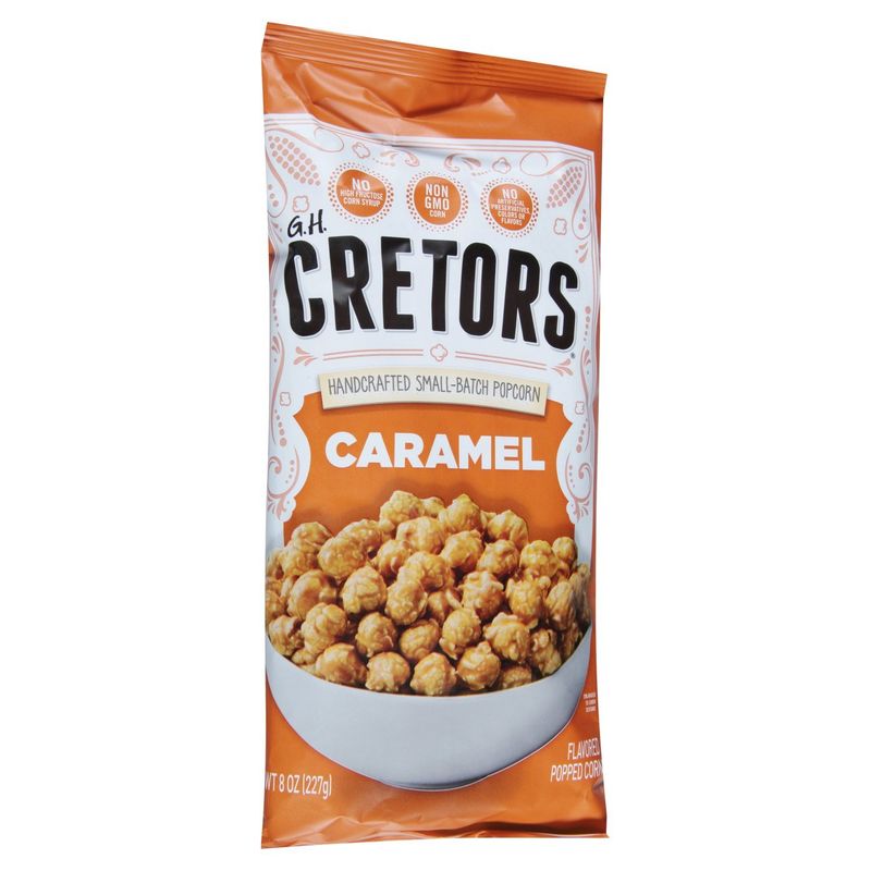 G.H. Cretors Caramel Flavored Popped Corn, 8 oz