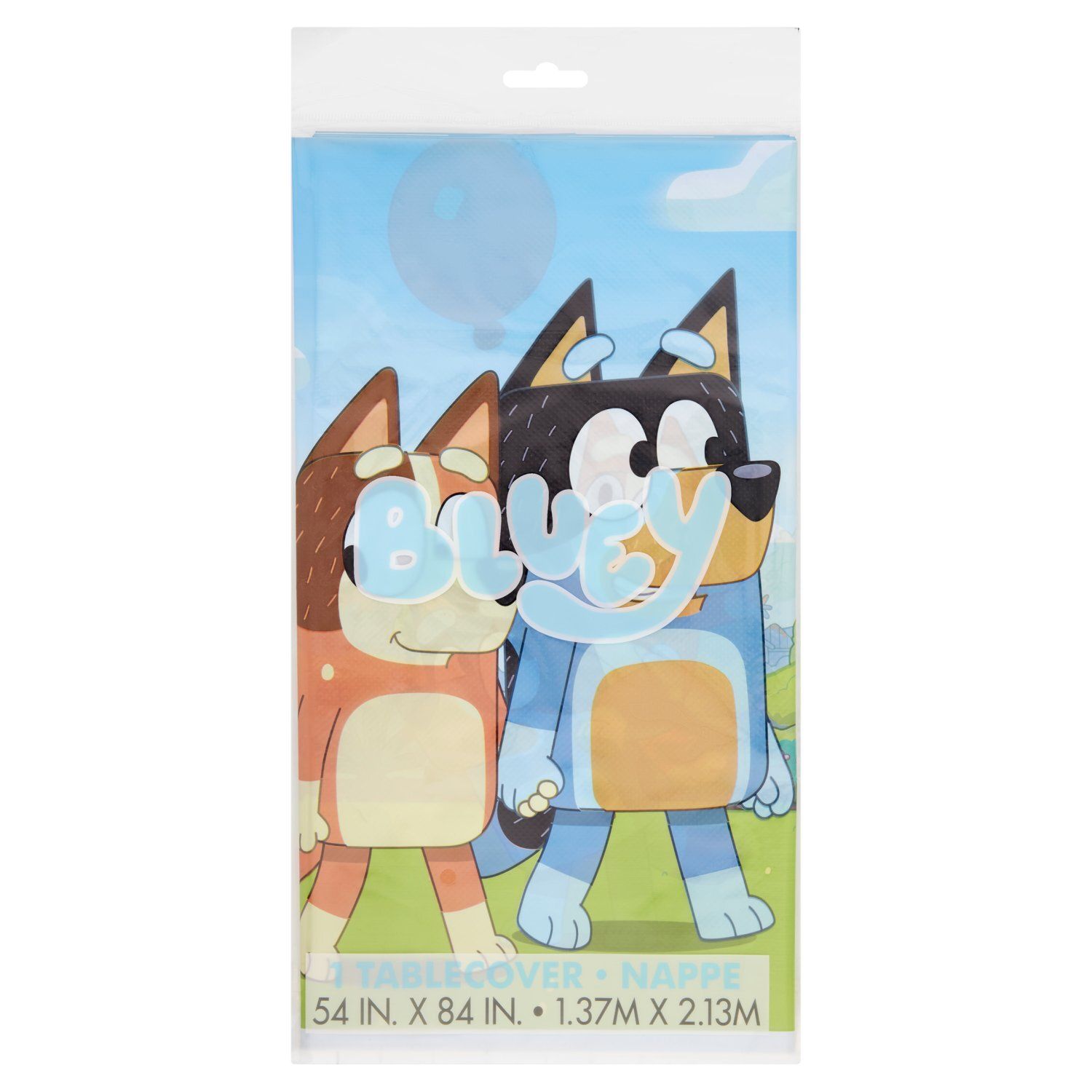 Unique Bluey Plastic Table Cover, 1 count