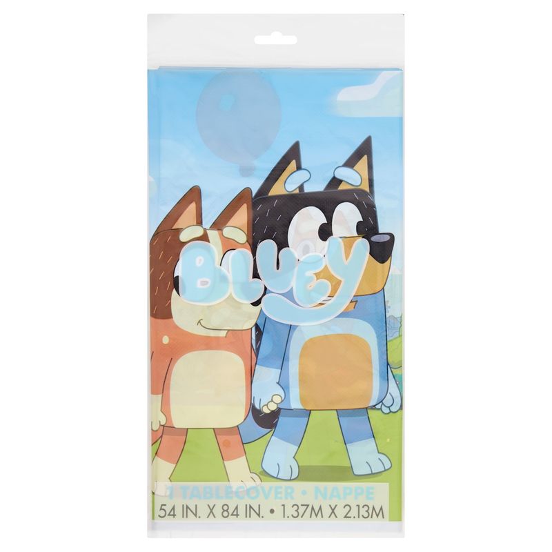 Unique Bluey Plastic Table Cover, 1 count