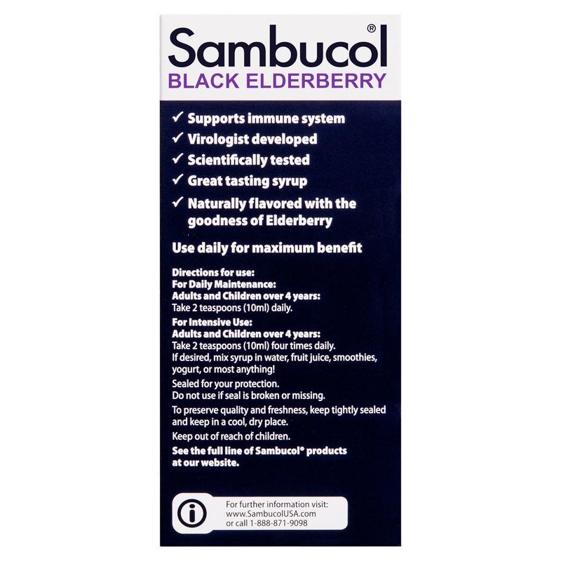 Sambucol Original Black Elderberry Syrup 7.8oz