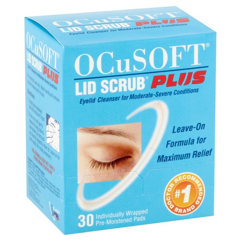 OCuSOFT Lid Scrub Plus Pre-Moistened Pads, 30 count
