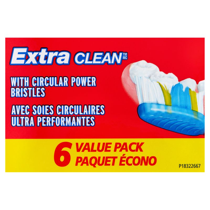 Colgate Extra Clean Soft Toothbrushes Value Pack, 6 count