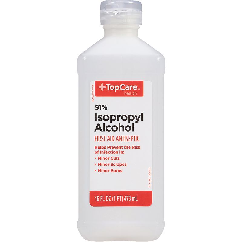 TopCare Isopropyl Alcohol - 91% Solution, 16 fl oz