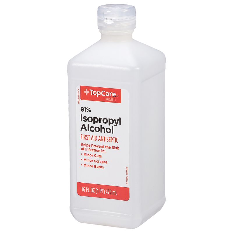 TopCare Isopropyl Alcohol - 91% Solution, 16 fl oz