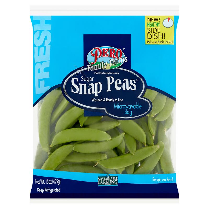 Pero Family Farms Sugar Snap Peas, 15 oz bag