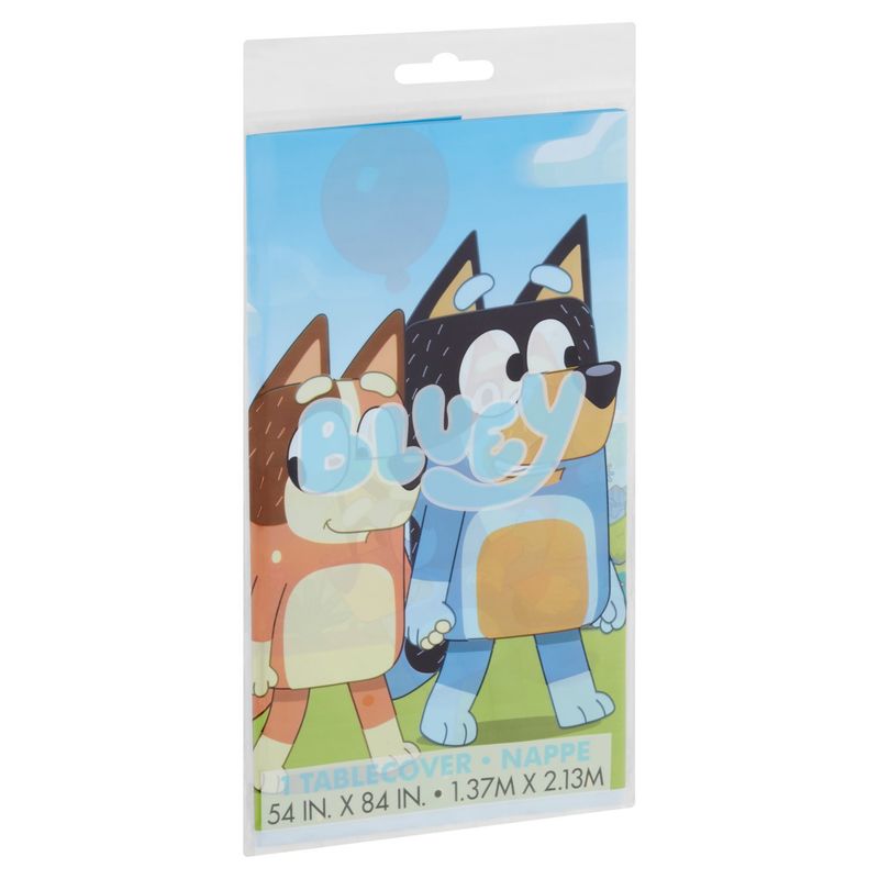 Unique Bluey Plastic Table Cover, 1 count