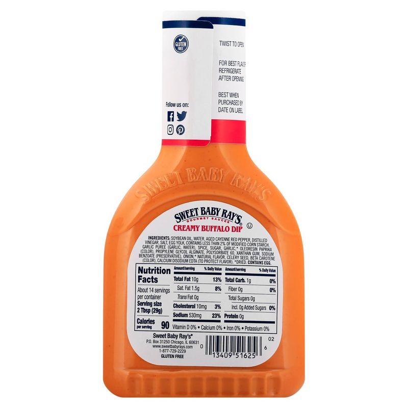 Sweet Baby Ray's Creamy Buffalo Dip Dipping Sauce, 14 fl oz