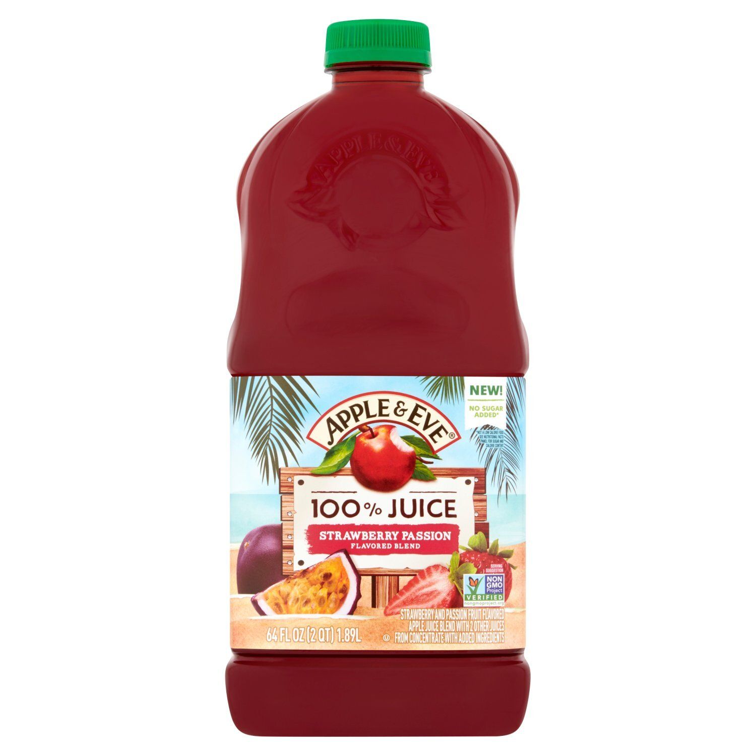 Apple &amp; Eve Strawberry Passion Flavored Blend 100% Juice, 64 fl oz