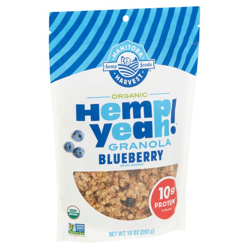 Manitoba Harvest Hemp Foods Hemp Yeah! Organic Blueberry Granola, 10 oz
