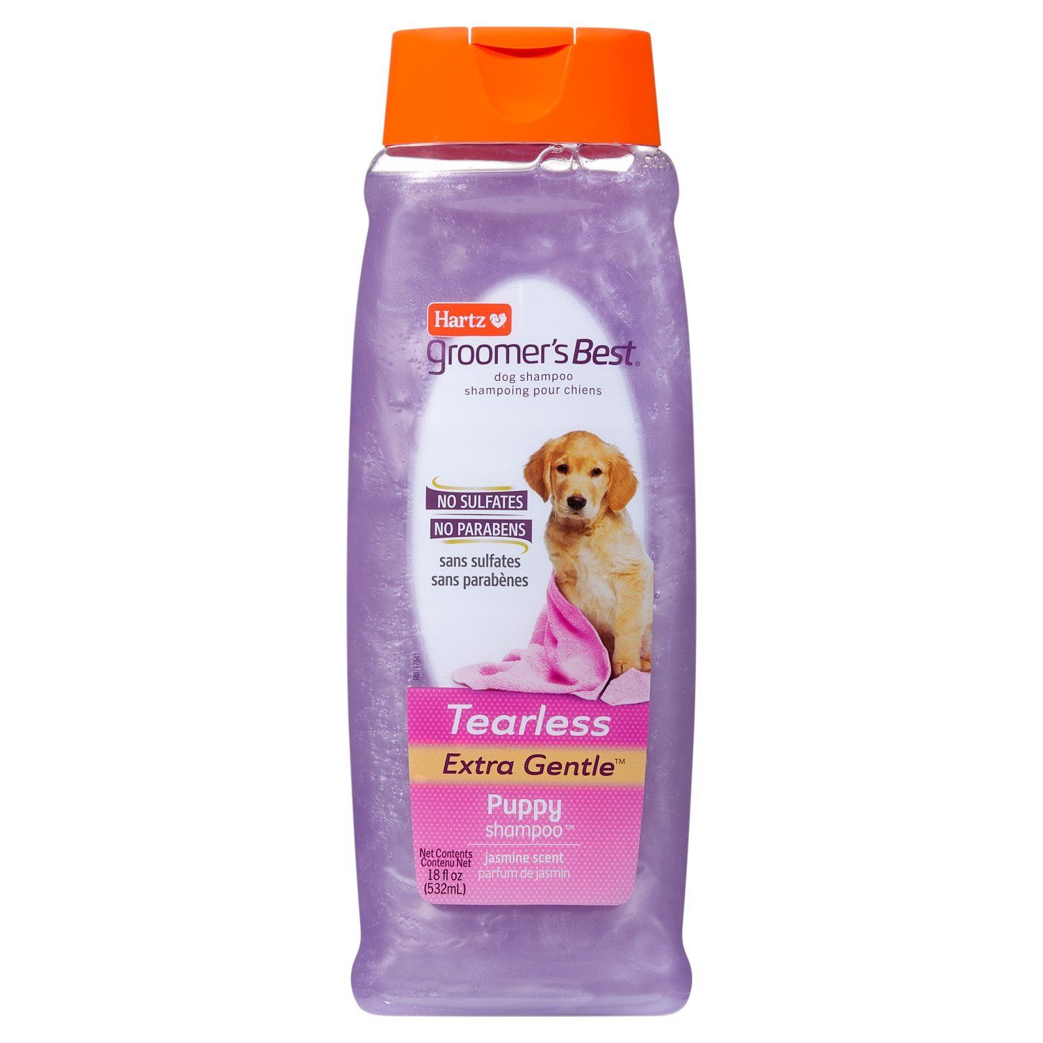 Hartz Groomer's Best Tearless Extra Gentle Jasmine Scent Puppy Shampoo, 18 fl oz