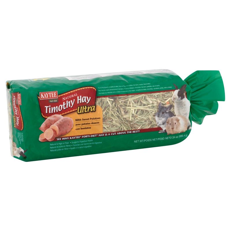 Kaytee Forti-Diet Ultra Natural Timothy Hay with Sweet Potatoes, 24 oz