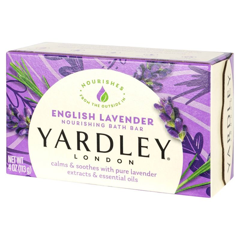 Yardley London English Lavender Nourishing Bath Bar, 4 oz