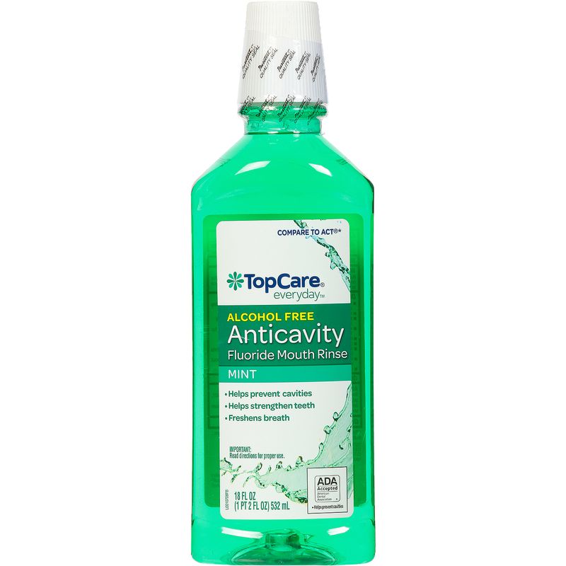 TopCare Anticavity Flouride Rinse Mint, 18 fl oz