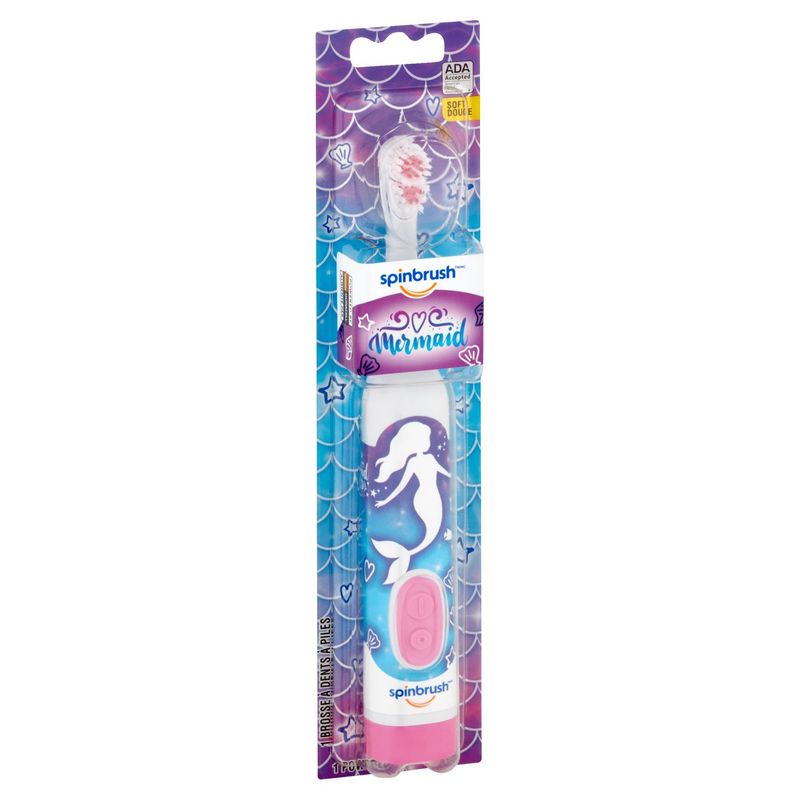 Spinbrush Mermaid Soft Powered Toothbrush