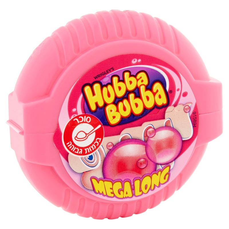 Wrigley's Hubba Bubba Mega Long Fruit Flavor Chewing Gum, 2 oz