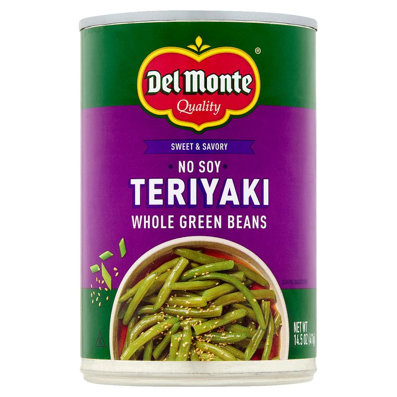 Del Monte No Soy Teriyaki Whole Green Beans, 14.5 oz