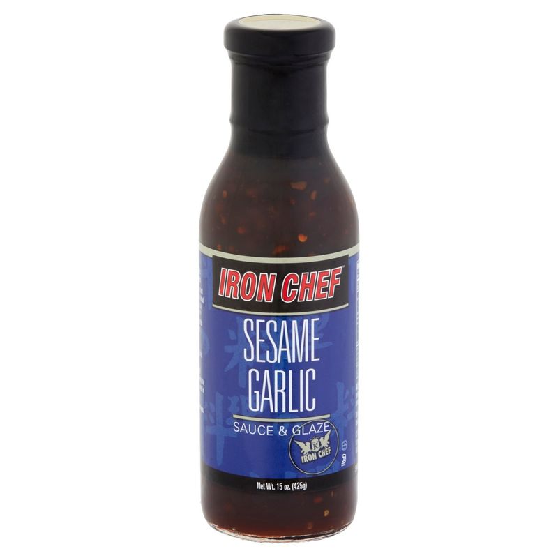 Iron Chef Sesame Garlic Sauce &amp; Glaze, 15 oz
