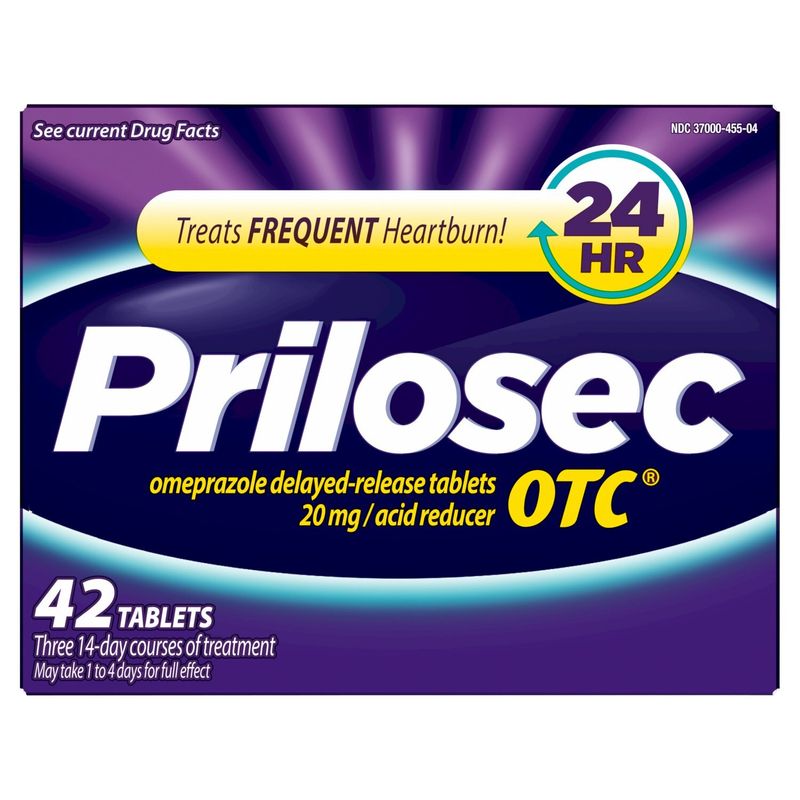 Prilosec OTC, Omeprazole Delayed Release 20mg, Acid Reducer, Treats Frequent Heartburn for 24 Hour